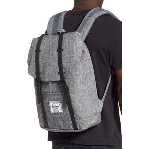 Herschel Supply Co. Retreat Backpack Gray Black Raven CrossHatch New